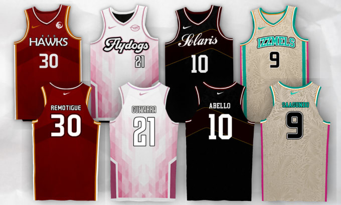 Pink And White Basketball Jersey Design 2021 Sublimation