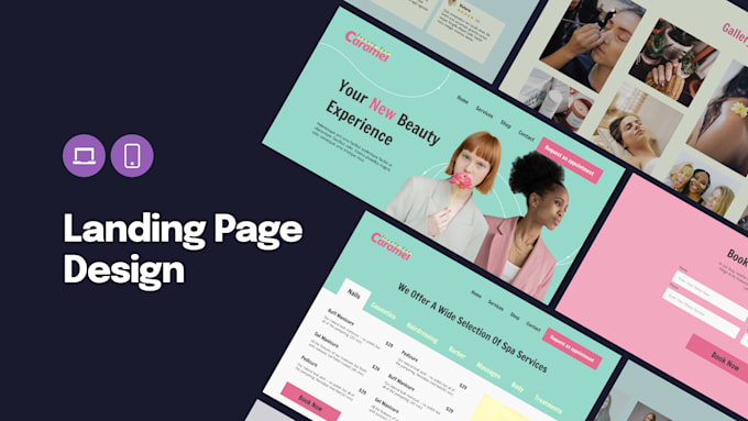 design a responsive website layout with components in figma