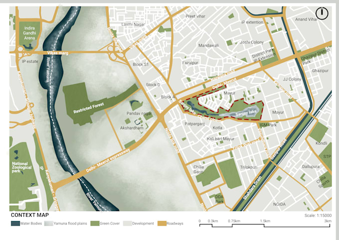 2d landscape architecture drawing plans, sections and elevations