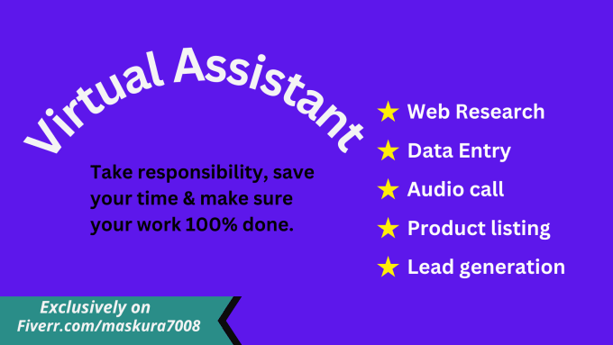 be your virtual assistant for virtual task
