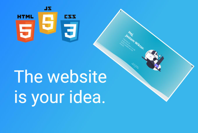 Make you an awesome html css js website by Wiktor_102 | Fiverr