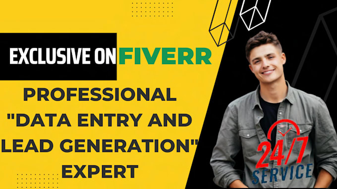 do excel data entry, copy paste, lead generation, data mining, data scraping