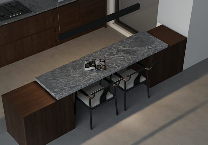 Create 1 high quality interior 3d render frame by Dim_tsironis | Fiverr