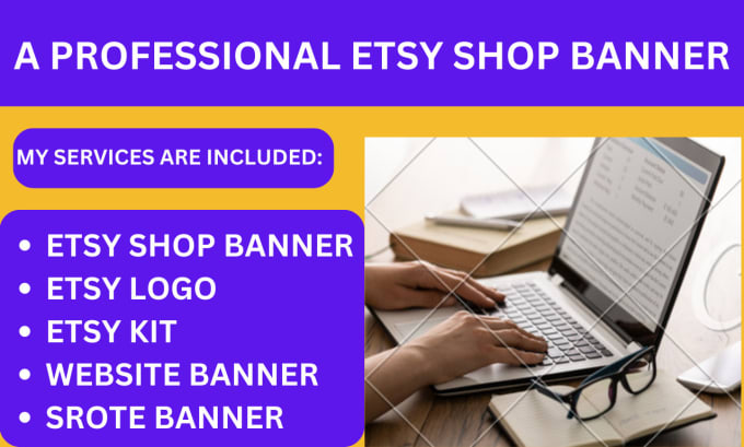 Design creative etsy shop banner and logo, website banner by ...