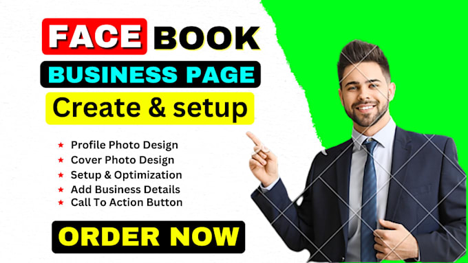 create, fix or optimize facebook business page or fan page