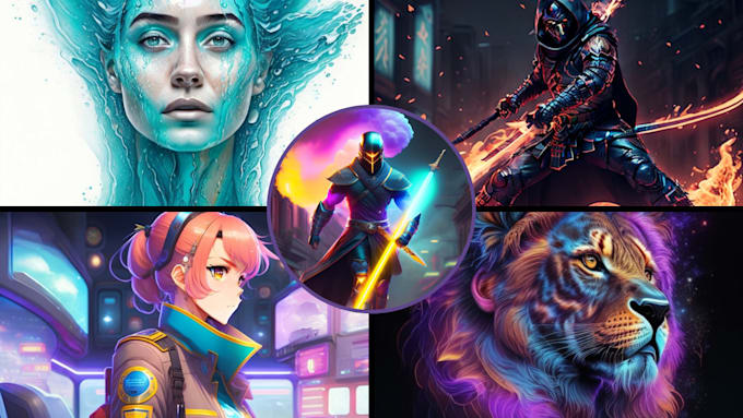 create quick custom ai art using midjourny