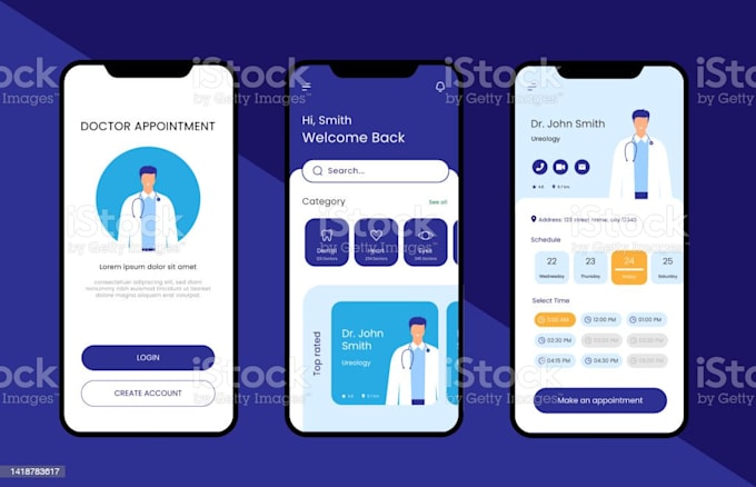 create an app for doctor appointment