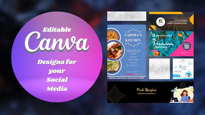 Design social media posts and canva templates for you by Vivek manglani
