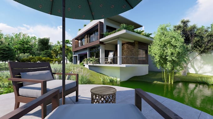 make 3d walkthrough, 3d building modeling, rendering