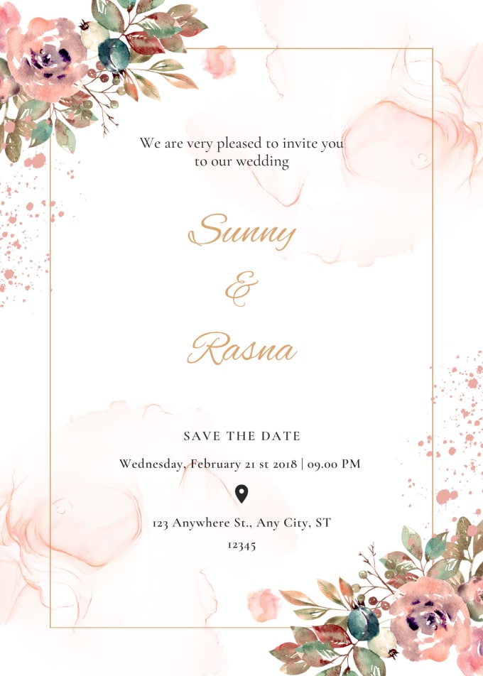 Create attractive invitation card in canva by Core creativity Fiverr