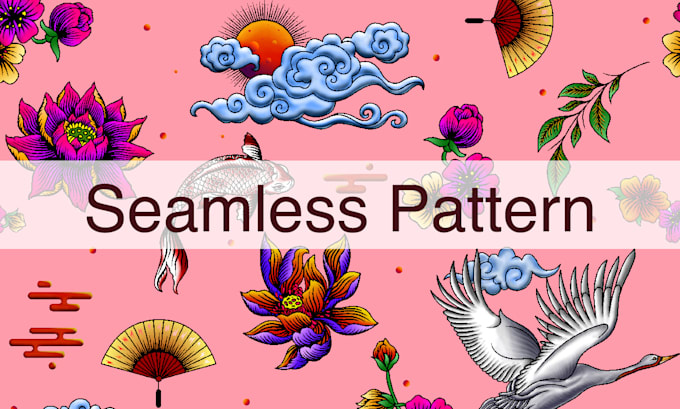 design seamless pattern textile prints pattern design