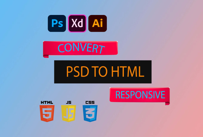Convert psd to html website using html css jquery bootstrap by Nuinaim ...