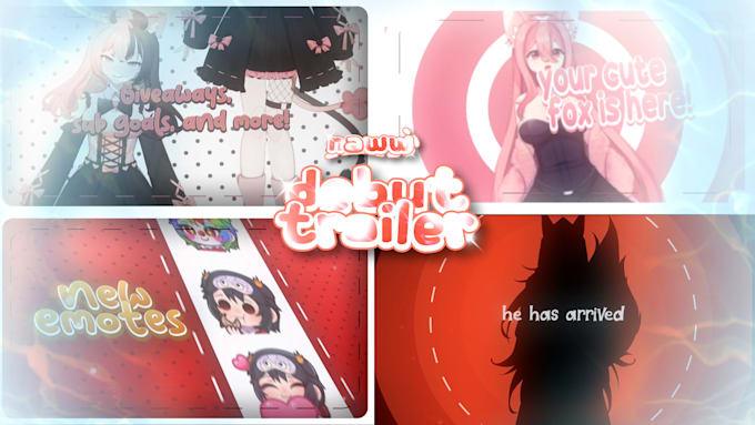 make pv, teaser, debut video for vtuber or streamer