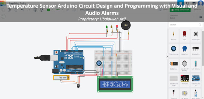 Design, program and simulate any arduino circuit by Ubaidullah_q | Fiverr