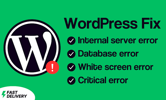 fix wordpress critical error, fatal error or any bugs