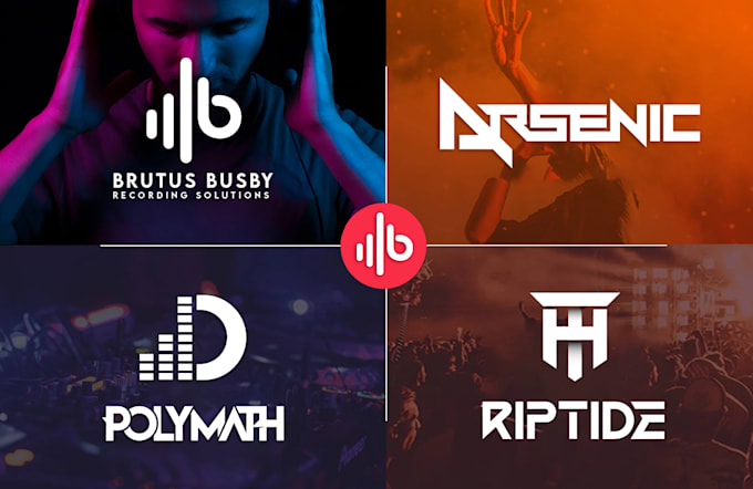 do dj music logo,and monogram,text,band,initial,producer,singer,,