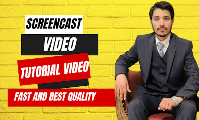 make screencast, instructional video or tutorial video in 24 hours