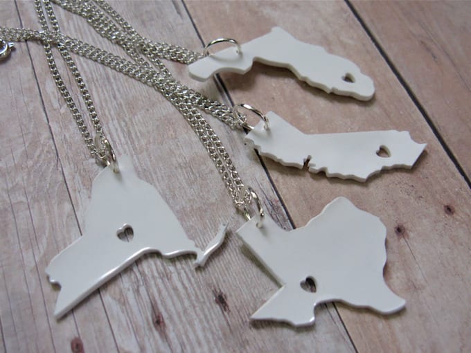make you a custom state necklace