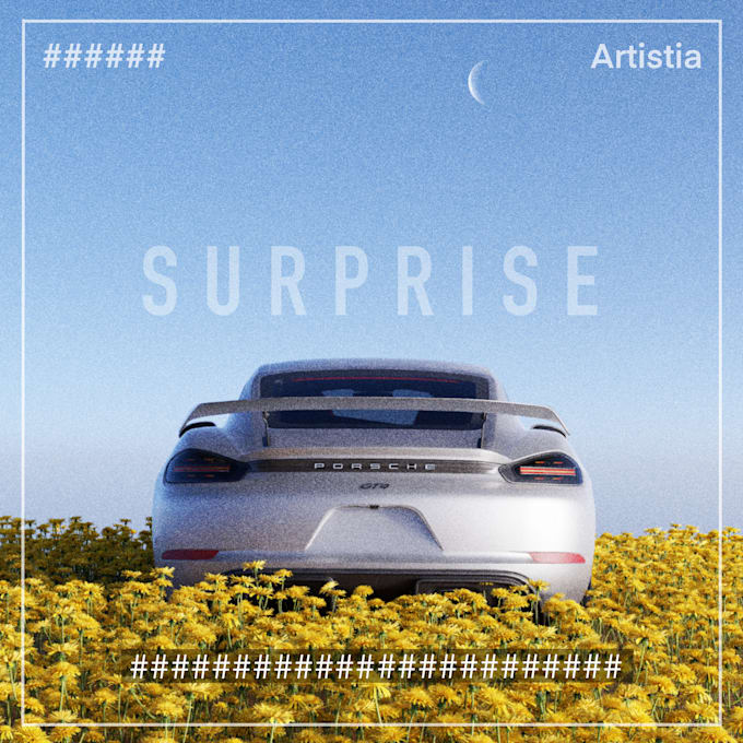 make  3d render album art and cover art