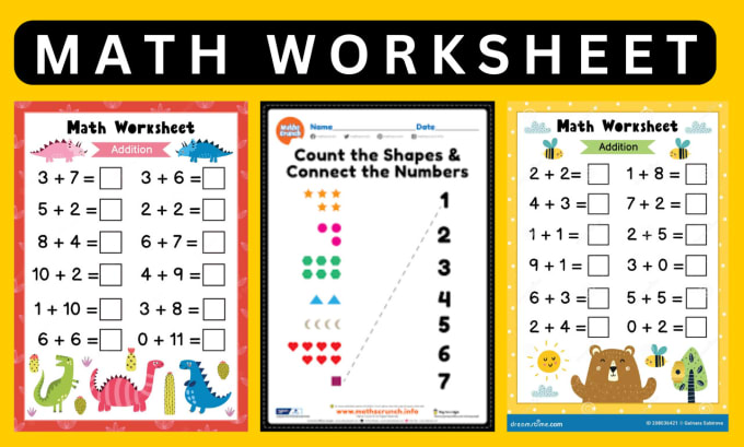 Structure math worksheets for you by Mathsheet | Fiverr