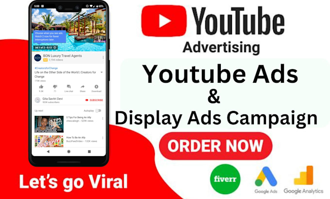 Setup effective display ads and google search for youtube video by ...