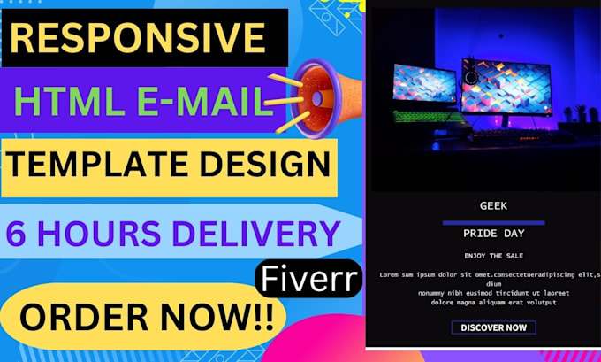 Create responsive html email template design by Hasnain_mec | Fiverr