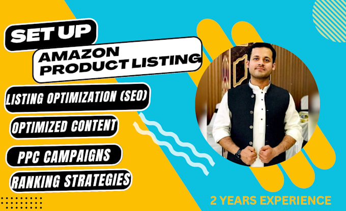 set up amazon product listing with optimization, seo