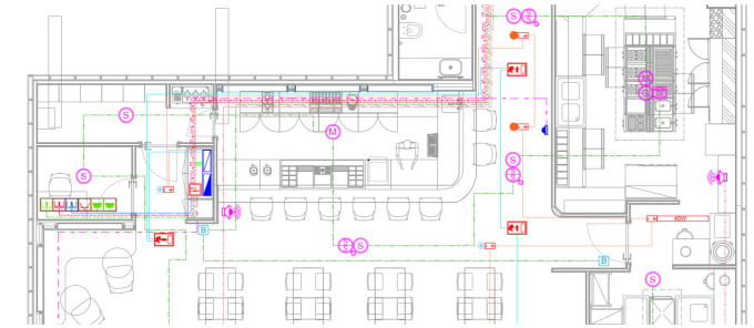 deliver electrical plans, single line diagram and schedules autocad revit