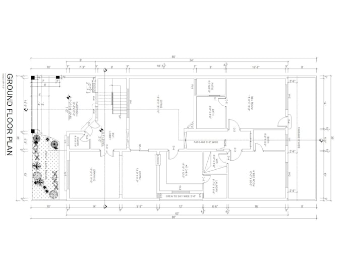 draw 2d floor plan from your sketch or PDF