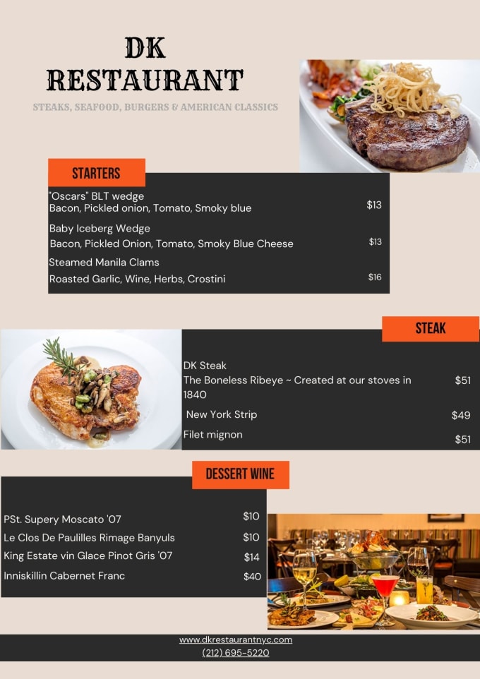 Create professional and exquisite restaurant menu card designs by ...