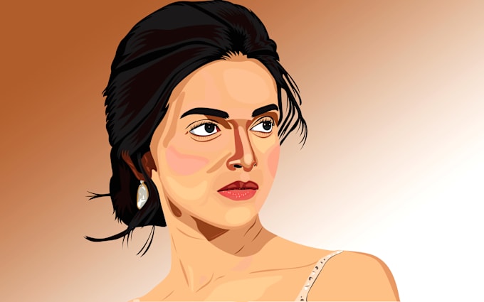 draw realistic vector art portrait from your photo