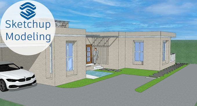 do sketchup 3d model from your 2d floor plan