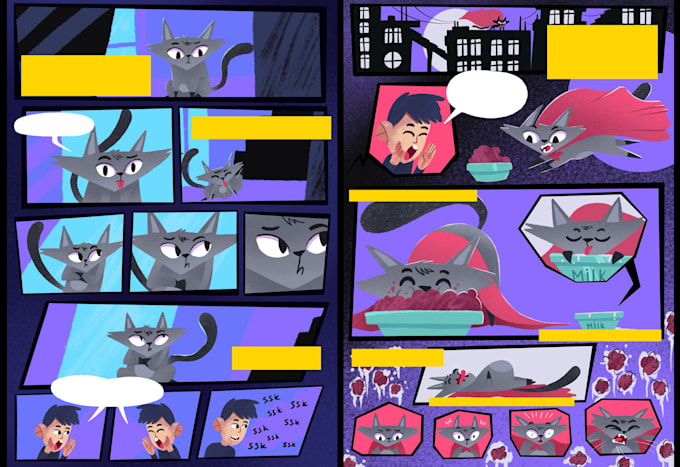 make a colorful comic on any topic