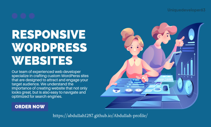 build responsive professional wordpress website design or blog website