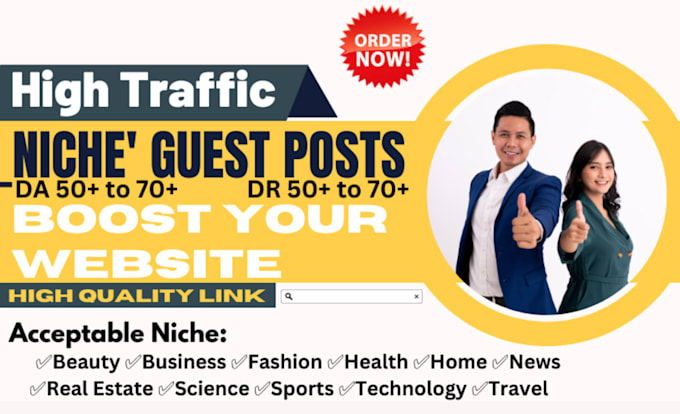 do high traffic niche guest post