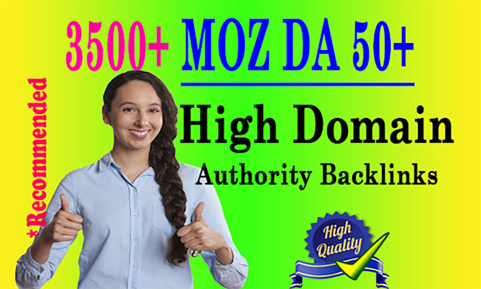 build high domain authority moz da 50 plus SEO backlinks