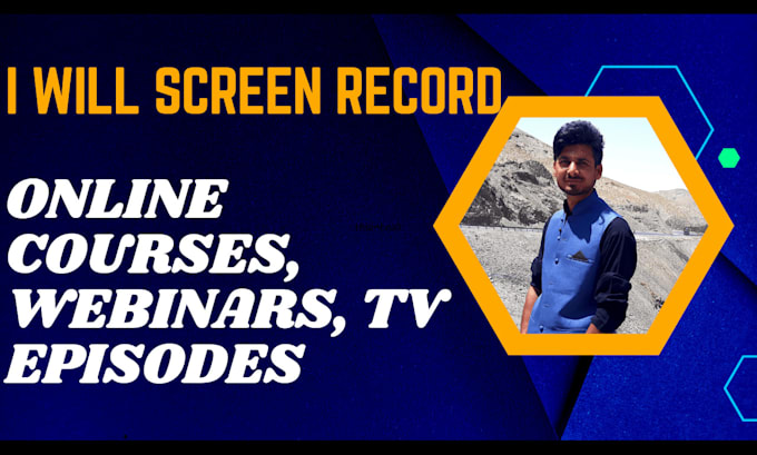 screen capture any video, online courses, webinars, TV episode