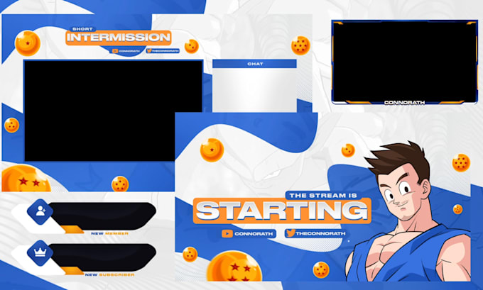 create animated anime twitch overlays and alerts
