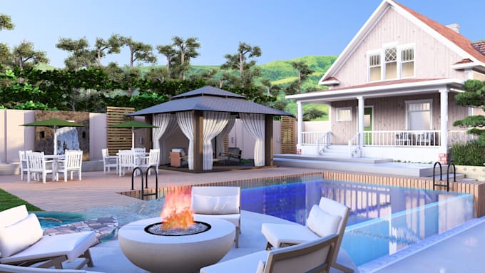 do landscape design, backyard design and front yard design