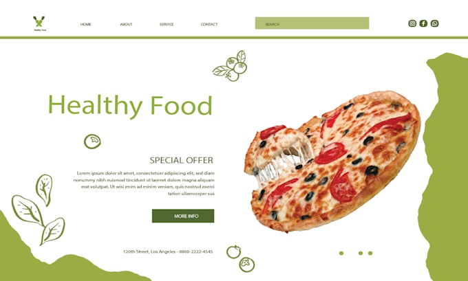 Design food infographics and food poster design vegan design by ...