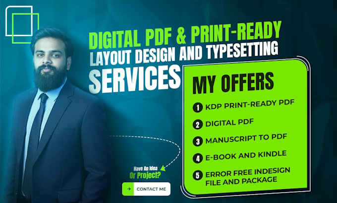 do book formatting designing of KDP, reports and digital PDF