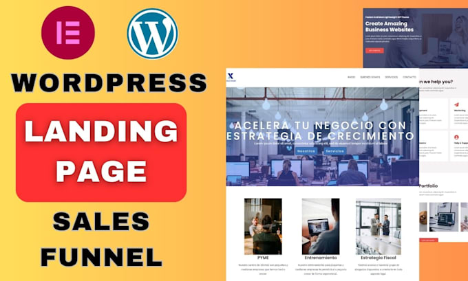 Build a modern and responsive website or landing page with wordpress by ...