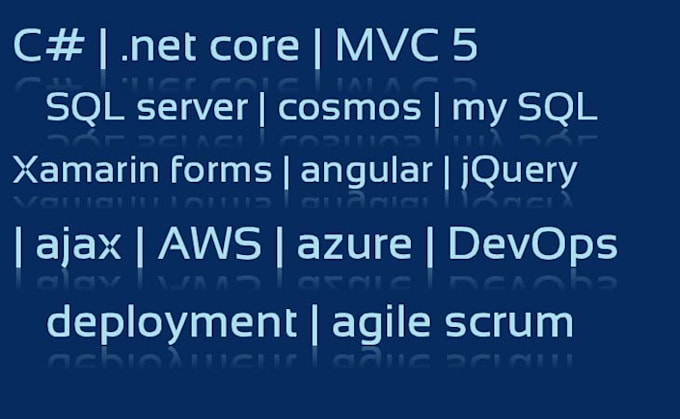 Software development dot net core sql server by Idavsin | Fiverr