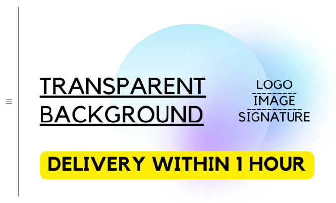 Make logo transparent background png in just 1hrs by Tirtahutomo | Fiverr
