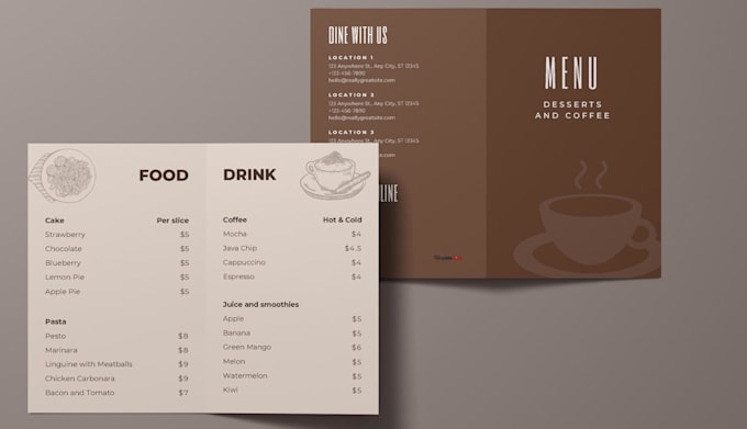 design professional flyer, brochure, catalog, booklet and manu