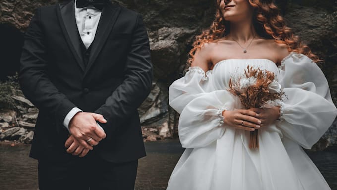 craft a stunning couple wedding video with music and titles