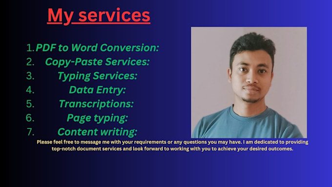 do transcription, copy paste,pdf to word