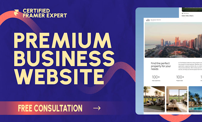 design and develop professional framer website