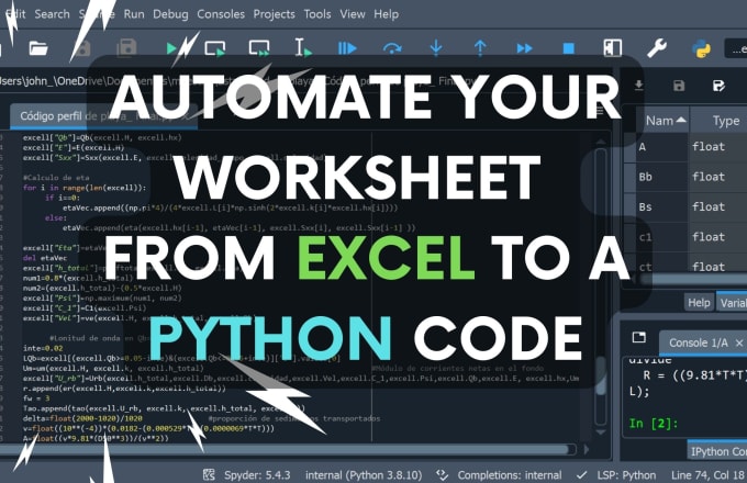To automate your data frame in excel to a python code by Jonathan ...