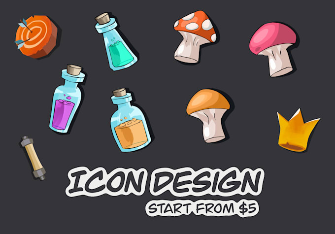 create custom icons set for game, website, and apps